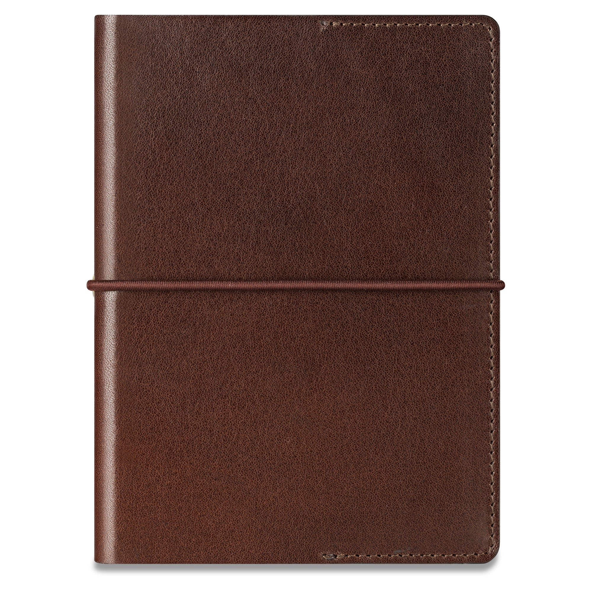 DIN A6 Leder Notizbuch „Helmut“ in Dunkelbraun