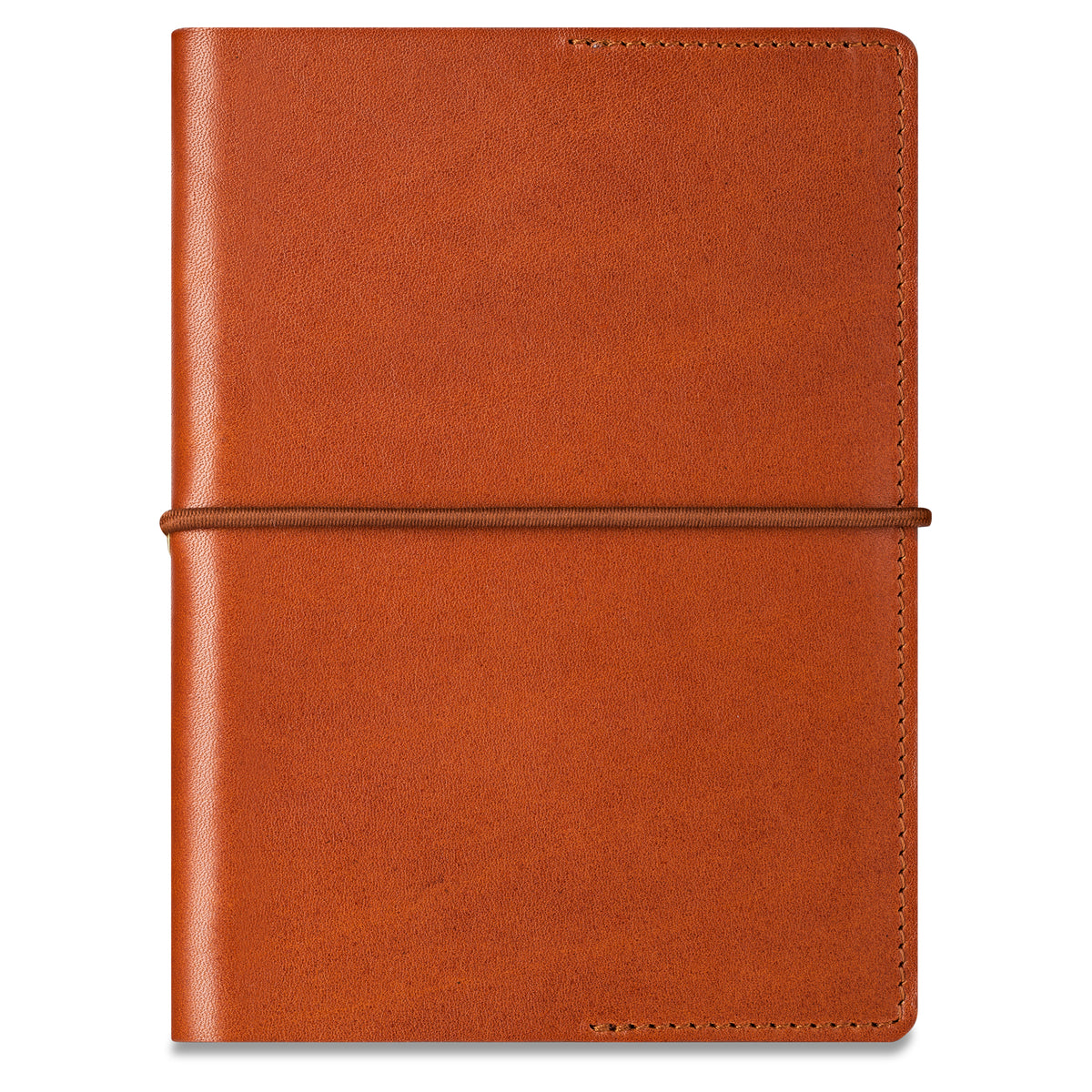 DIN A6 Leder Notizbuch „Helmut“ in Cognac