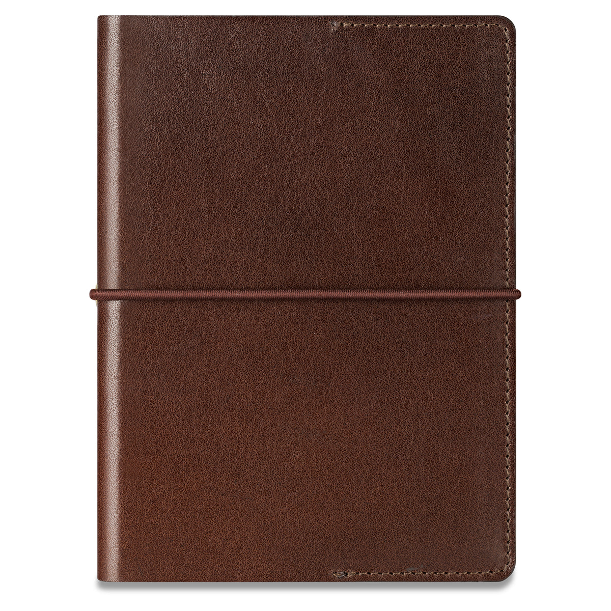 DIN A6 Leder Notizbuch „Helmut“ in Dunkelbraun