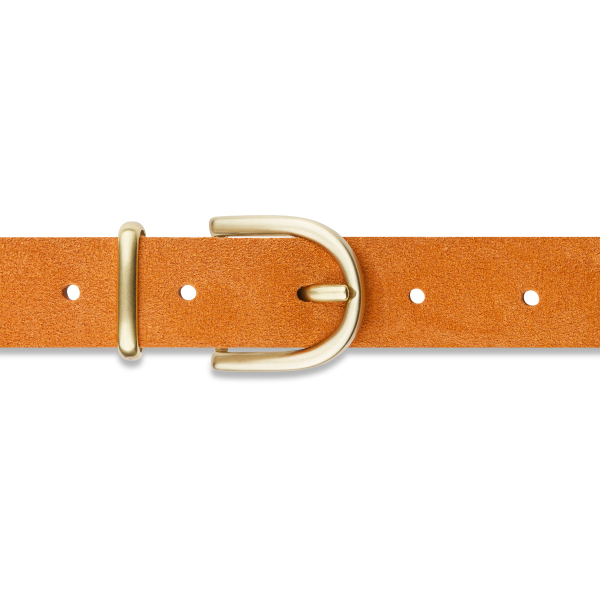 Damen Wildledergürtel „Leni" in Orange – 2,5 cm, hochwertiges Veloursleder