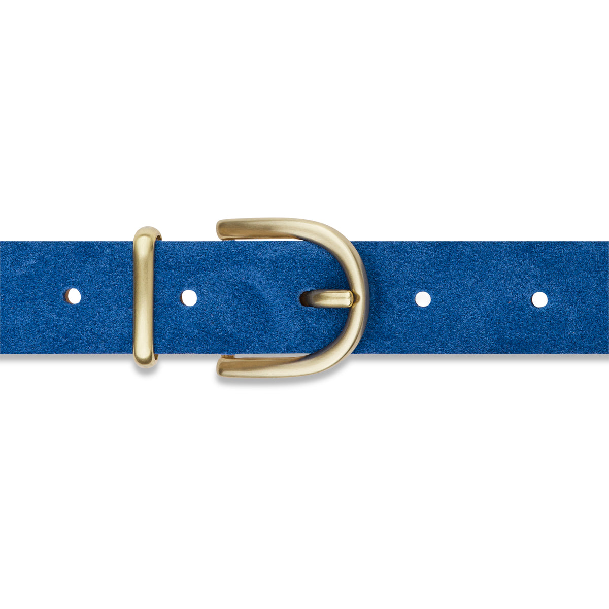 Damen Wildledergürtel „Leni" in Blau – 2,5 cm, hochwertiges Veloursleder