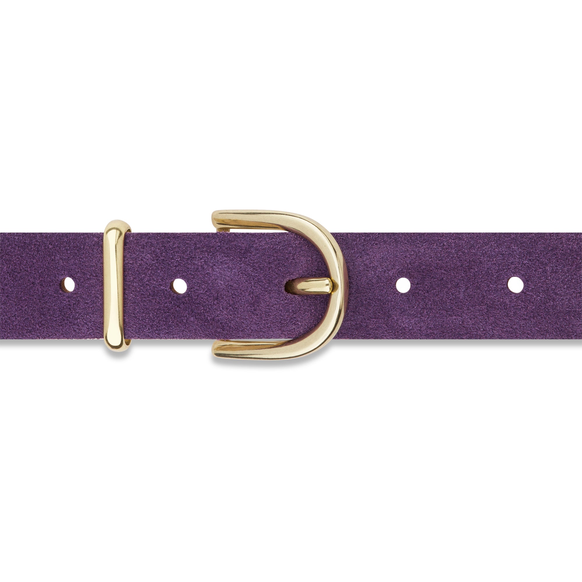 Damen Wildledergürtel „Leni" in Lila – 2,5 cm, hochwertiges Veloursleder