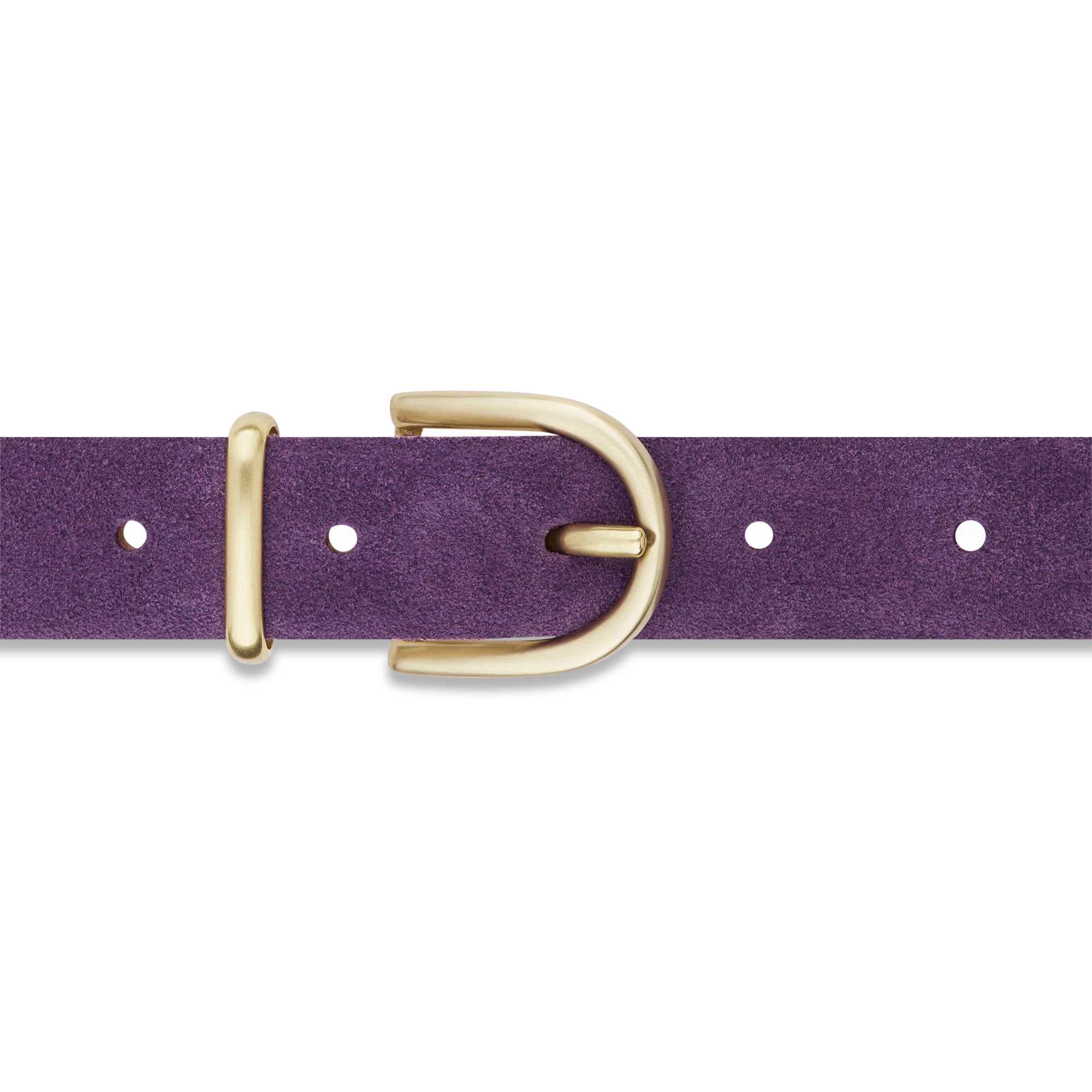 Damen Wildledergürtel „Leni" in Lila – 2,5 cm, hochwertiges Veloursleder