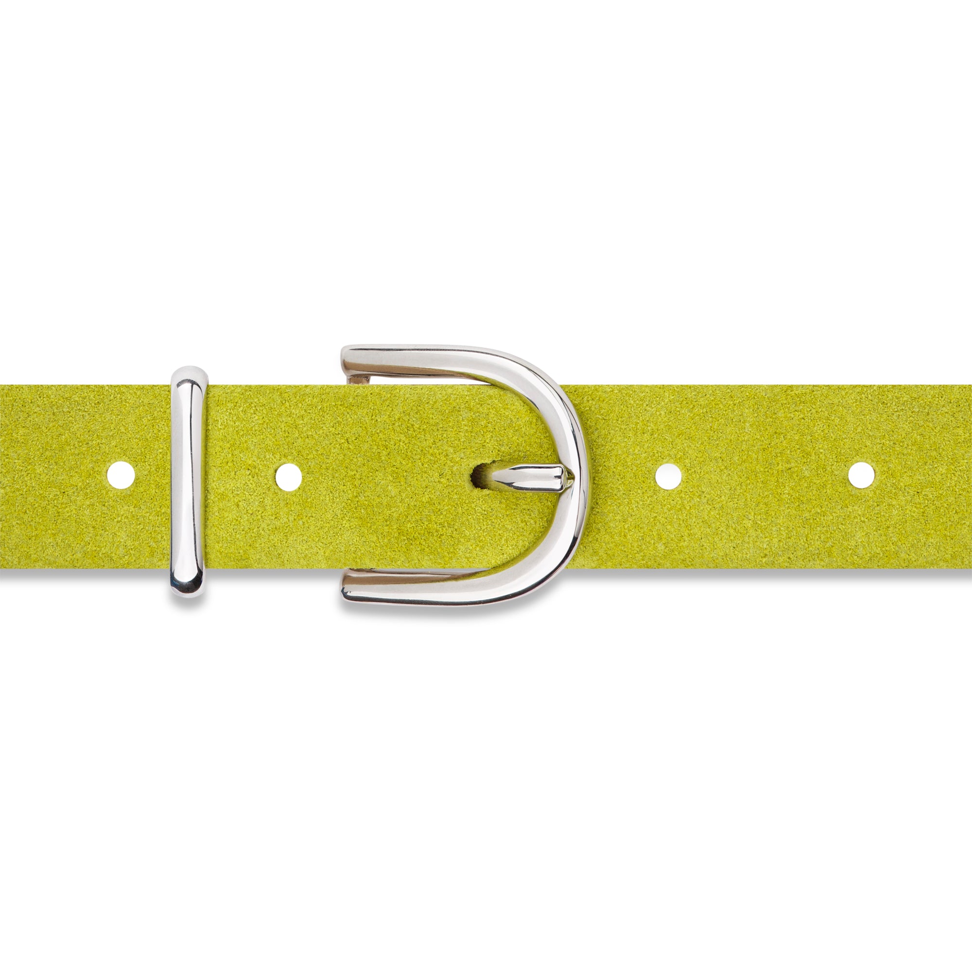 Damen Wildledergürtel „Leni" in Apfelgrün – 2,5 cm, hochwertiges Veloursleder