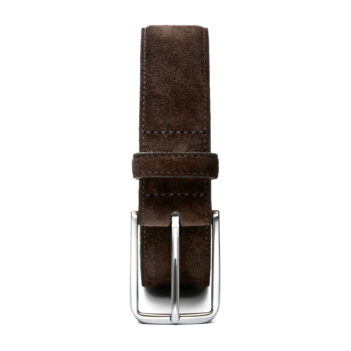 Herren Wildledergürtel „Giovanni“ in Dunkelbraun – 3,5 cm, hochwertiges Veloursleder