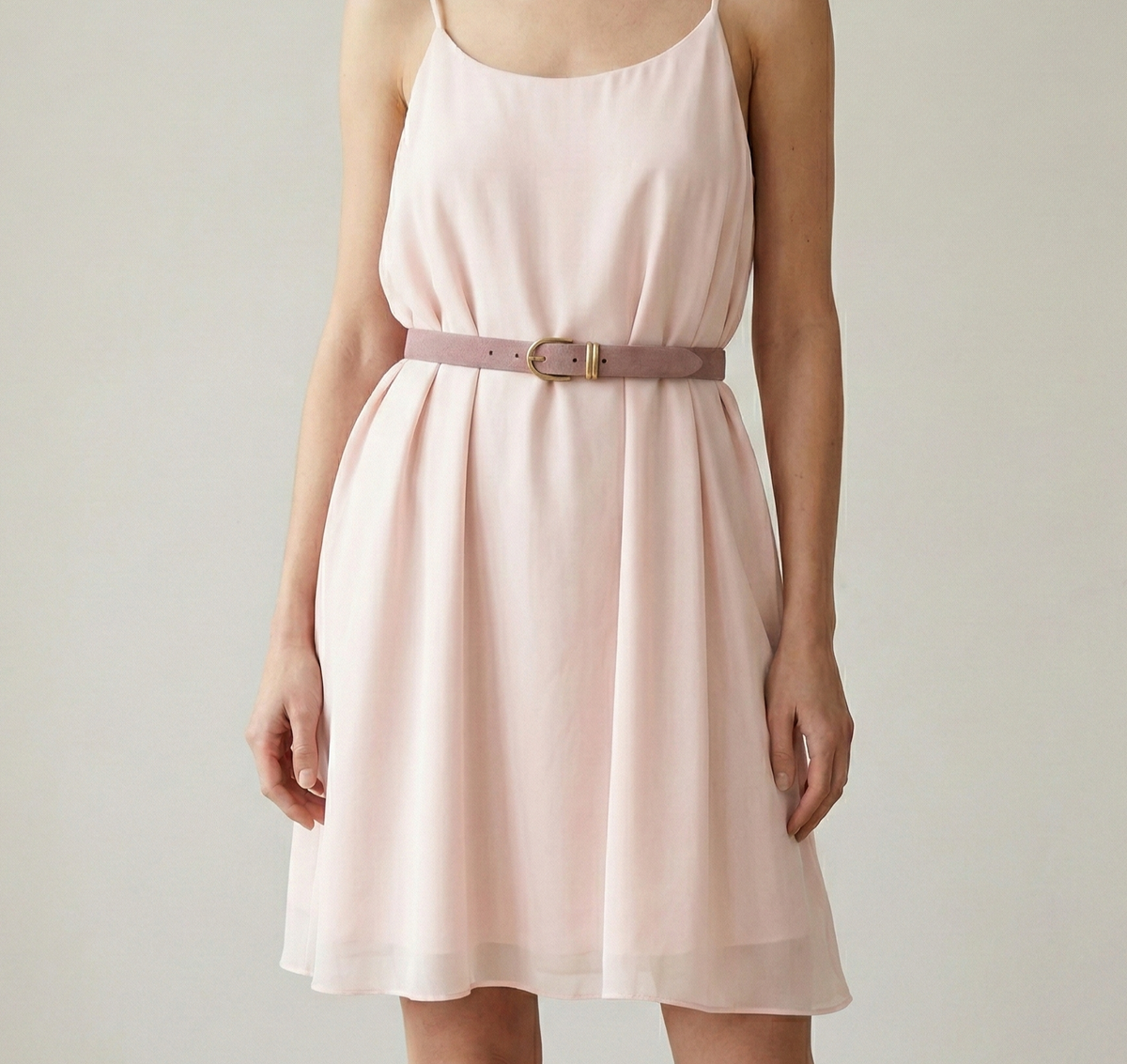 Damen Wildledergürtel „Leni" in Rosa – 2,5 cm, hochwertiges Veloursleder