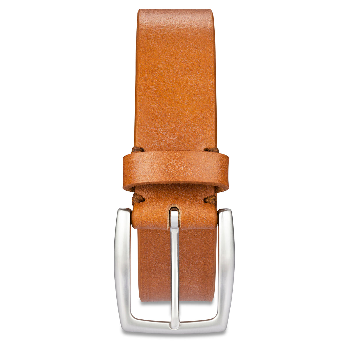 Exklusiver Bridle-Ledergürtel „William“ in Cognac – 3,5 cm, Eichenrindleder von J. & F.J. Baker