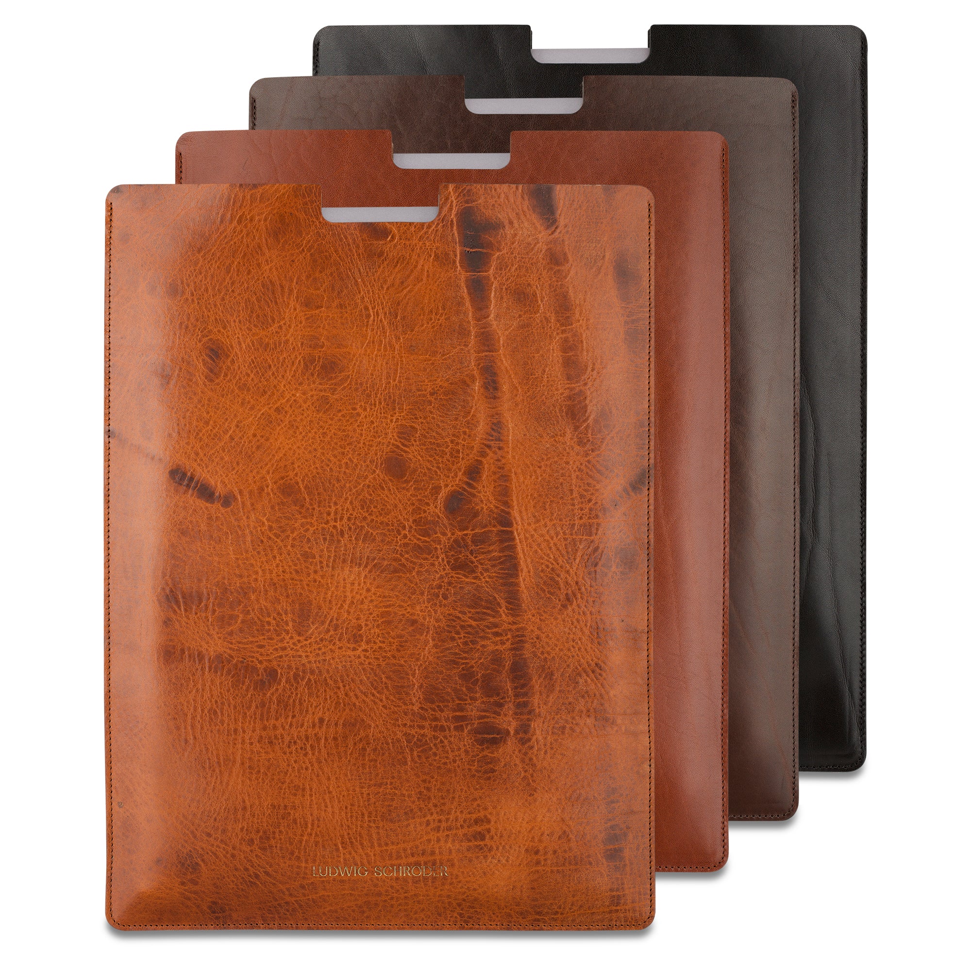 Handgefertigtes MacBook/ Surface Laptop Sleeve in Gipsy – Edles Anilinleder aus Süddeutschland für sicheren Schutz